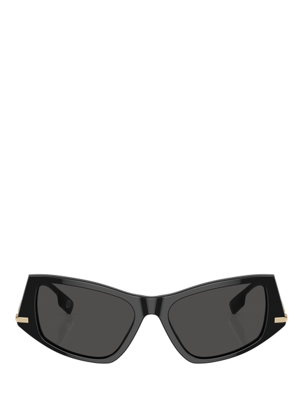 Burberry BE4408 Women's Cat's Eye Sunglasses, Black - view 2, Black