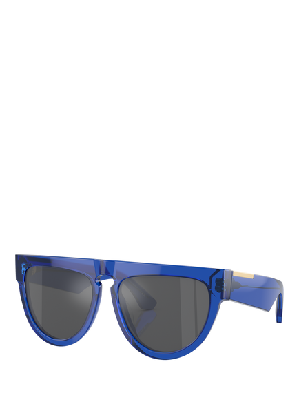Burberry BE4416U Women's Irregular Sunglasses, Blue/Silver, Blue/Silver