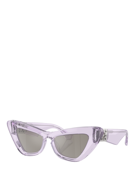Burberry BE4421U Women's Cat's Eye Sunglasses, Violet/Silver