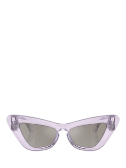 Burberry BE4421U Women's Cat's Eye Sunglasses - view 2, Violet/Silver