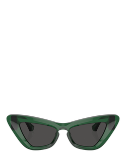 Burberry BE4421U Women's Cat's Eye Sunglasses - view 2, Green/Grey