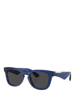 Burberry BE4426 Men's Square Sunglasses, Blue/Grey, Blue/Grey