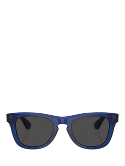 Burberry BE4426 Men's Square Sunglasses, Blue/Grey - view 2, Blue/Grey