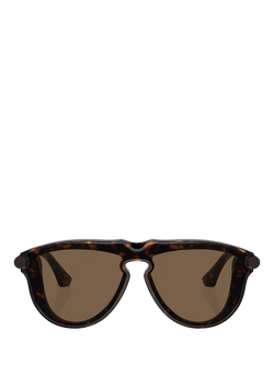 Burberry BE4427 Men's Aviator Sunglasses - view 2, Dark Havana/Brown