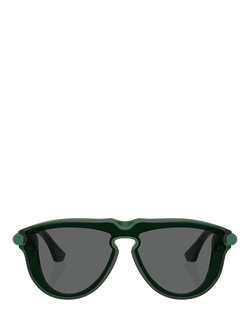 Burberry BE4427 Men's Aviator Sunglasses - view 2, Green/Grey