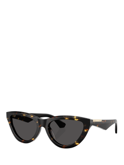 Burberry BE4436U Women's Cat's Eye Sunglasses, Yellow Havana/Grey