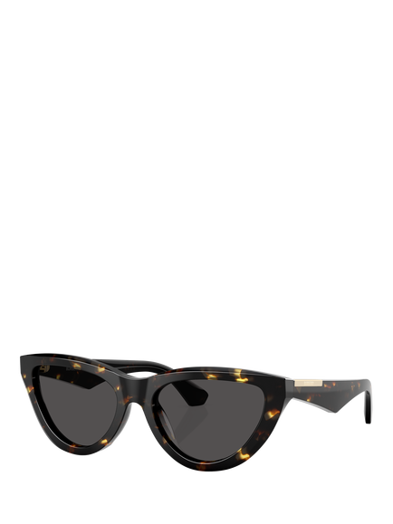 Burberry BE4436U Women's Cat's Eye Sunglasses, Yellow Havana/Grey