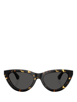 Burberry BE4436U Women's Cat's Eye Sunglasses - view 2, Yellow Havana/Grey