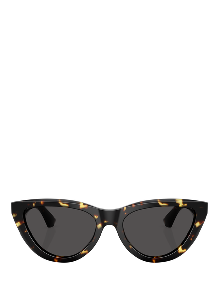 Burberry BE4436U Women's Cat's Eye Sunglasses - view 2, Yellow Havana/Grey