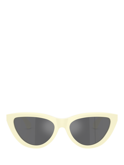 Burberry BE4436U Women's Cat's Eye Sunglasses - view 2, Yellow/Silver