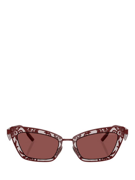 Dolce & Gabbana DG2311 Women's Cat Eye Sunglasses, Bordeaux/Red - view 2, Bordeaux/Red