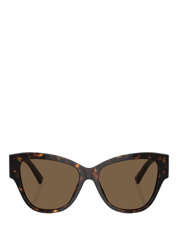 Dolce & Gabbana DG4449 Women's Butterfly Sunglasses, Havana/Brown - view 2, Havana/Brown