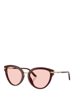 Dolce & Gabbana DG4492 Women's Butterfly Sunglasses, Bordeaux/Pink, Bordeaux/Pink