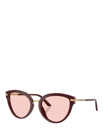Dolce & Gabbana DG4492 Women's Butterfly Sunglasses, Bordeaux/Pink, Pink