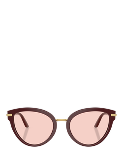 Dolce & Gabbana DG4492 Women's Butterfly Sunglasses, Bordeaux/Pink - view 2, Bordeaux/Pink