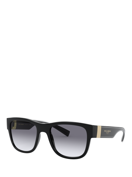 Dolce & Gabbana DG6132 Men's Square Gradient Sunglasses, Black/Blue, Black/Blue