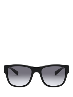 Dolce & Gabbana DG6132 Men's Square Gradient Sunglasses, Black/Blue - view 2, Black/Blue