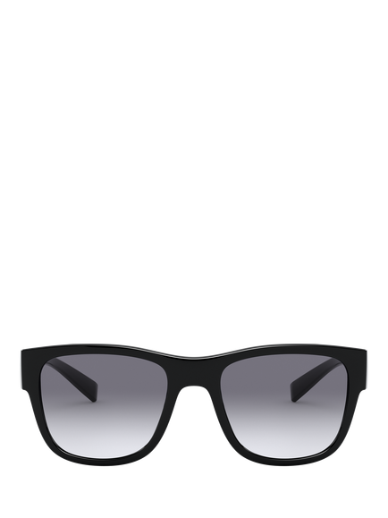 Dolce & Gabbana DG6132 Men's Square Gradient Sunglasses, Black/Blue - view 2, Black/Blue