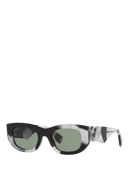 Gucci 0GC000144 Wrap Sunglasses, Multi/Green, Multi/Green