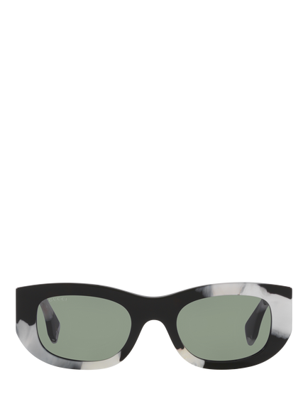 Gucci 0GC000144 Wrap Sunglasses, Multi/Green - view 2, Multi/Green