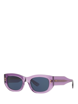 Gucci 0GC001936 Rectangular Sunglasses, Purple/Blue, Purple/Blue