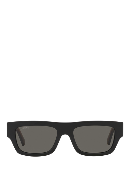 Gucci GC002051 Men's Rectangular Sunglasses - view 2, Black/Grey