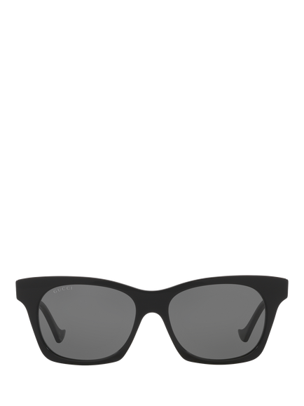 Gucci 0GC002071 Cat's Eye Sunglasses, Black/Grey - view 2, Black/Grey