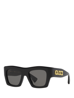 Gucci 0GC002187 Square Sunglasses, Black