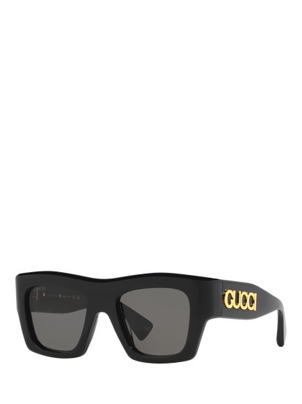 Gucci 0GC002187 Square Sunglasses, Black