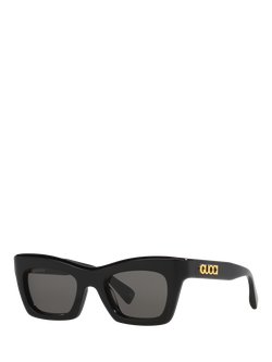 Gucci 0GC002188 Cat's Eye Sunglasses, Black