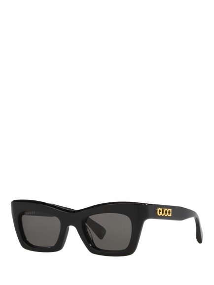Gucci 0GC002188 Cat's Eye Sunglasses, Black