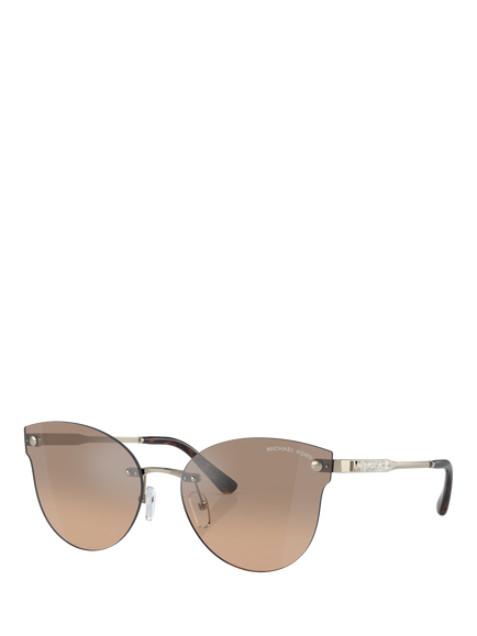 Michael Kors MK1130B Women's Butterfly Sunglasses, Light Gold