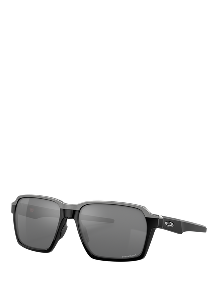 Oakley OO4143 Men's Rectangular Sunglasses, Polished Black, Polished Black