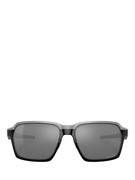 Oakley OO4143 Men's Rectangular Sunglasses, Polished Black - view 2, Polished Black