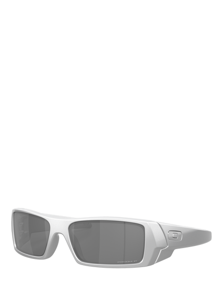 Oakley OO9014 Men's Rectangular Sunglasses, Silver/Grey, Silver/Grey