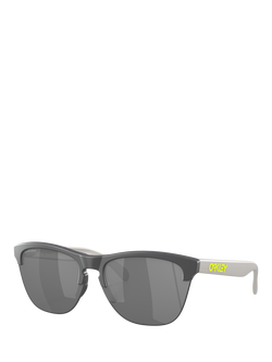 Oakley OO9374 Men's Round Sunglasses, Matte Dark Grey, Matte Dark Grey