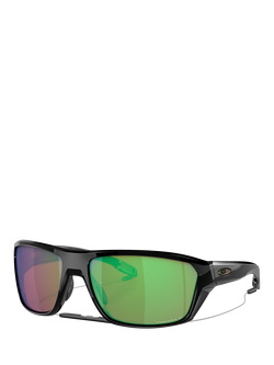 Oakley OO9416 Men's Rectangular Sunglasses, Polished Black, Polished Black