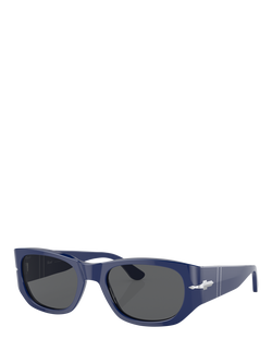 Persol PO3307S Unisex Pillow Sunglasses, Blue/Grey, Blue/Grey