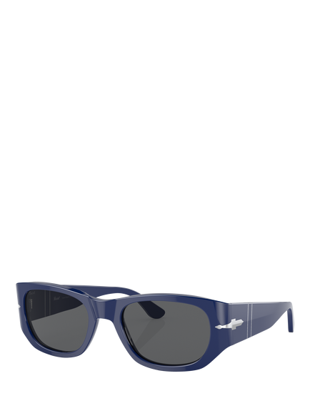 Persol PO3307S Unisex Pillow Sunglasses, Blue/Grey, Blue/Grey