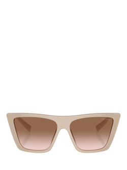 Prada PR 21ZS Women's Butterfly Sunglasses - view 2, Powder/Brown Gradient