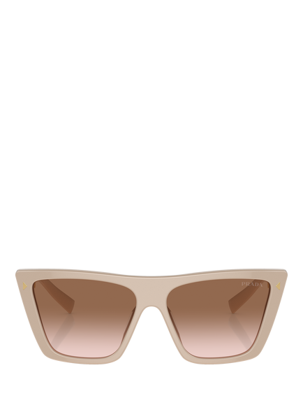 Prada PR 21ZS Women's Butterfly Sunglasses - view 2, Powder/Brown Gradient