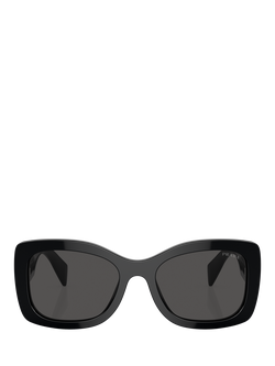 Prada PR A08S Women's Rectangular Sunglasses - view 2, Black