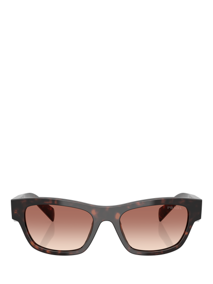 Prada PR B09S Women's Butterfly Sunglasses, Root Tortoise/Brown - view 2, Root Tortoise/Brown