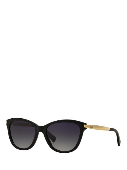 Ralph Lauren RA5201 Women's Polarized Sunglasses, Shiny Black/Grey, Shiny Black/Grey