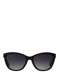 Ralph Lauren RA5201 Women's Polarized Sunglasses, Shiny Black/Grey - view 2, Shiny Black/Grey