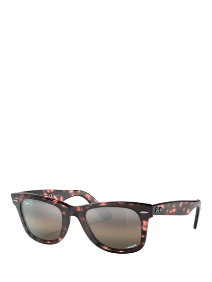 Ray-Ban RB2140 Unisex D-Frame Sunglasses, Transparent Pink/Multi Gradient, Transparent Pink/Multi Gradient