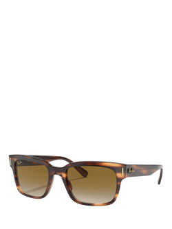 Ray-Ban RB2190 Men's Jeffrey Gradient Sunglasses, Striped Havana, Striped Havana