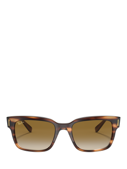 Ray-Ban RB2190 Men's Jeffrey Gradient Sunglasses, Striped Havana - view 2, Striped Havana
