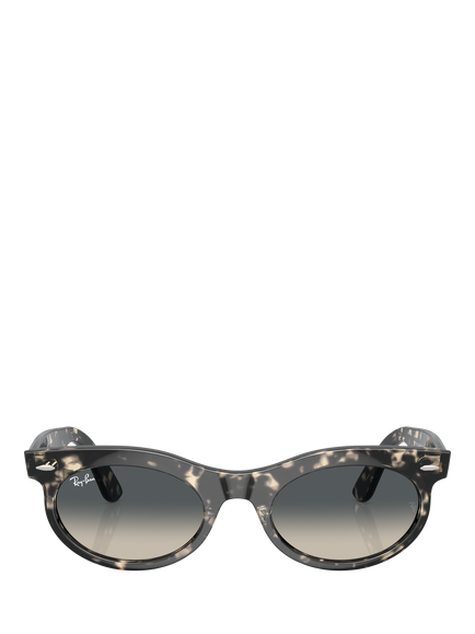 Ray-Ban RB2242 Women's Oval Sunglasses, Grey Havana - view 2, Grey Havana