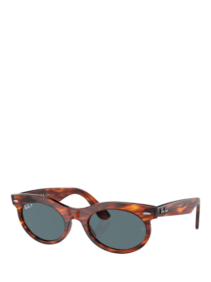 Ray-Ban RB2242 Women's Oval Sunglasses,Striped Havana, Striped Havana